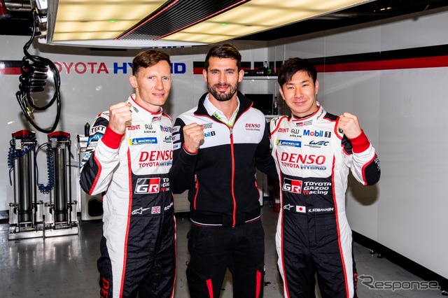 TOYOTA GAZOO Racing マイク・コンウェイ選手、ホセ・マリア・ロペス選手、小林可夢偉選手
