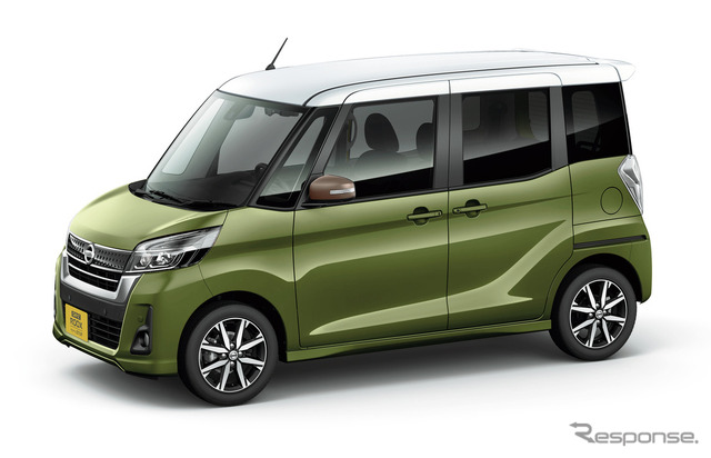 日産 デイズ ルークス プレミアムオリーブ/ホワイト/アッシュブラウン 3トーン(特別塗装色)