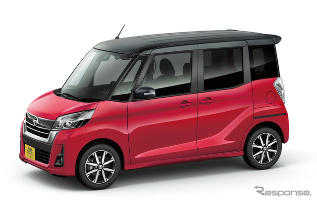 日産 デイズ ルークス スパークリングレッド/ブラック2トーン(特別塗装色)