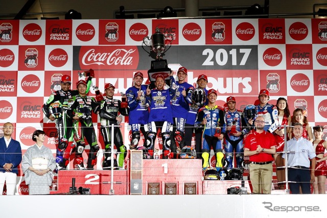 昨年の鈴鹿8耐で3連覇を達成したYAMAHA FACTORY RACING TEAM