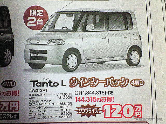 【冬に備える値引き情報】このプライスでこの軽自動車を購入できる!!