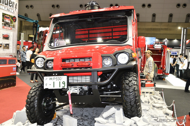 モリタの新型消防車「小型オフロード消防車 Red Ladybug」（東京国際消防防災展2018）