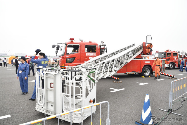 はしご車(東京国際消防防災展2018)