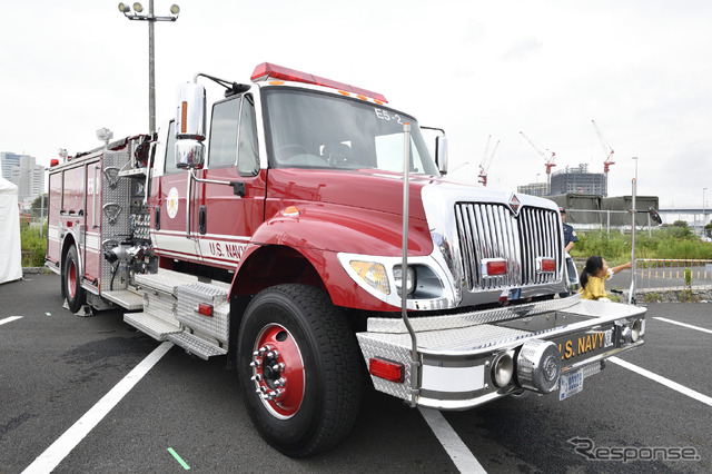 在日米海軍厚木基地の消防車(東京国際消防防災展2018)