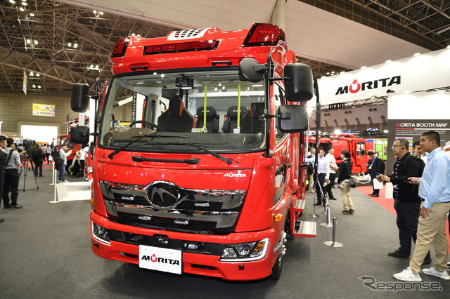 モリタの専用キャブ付MT2 Intelligent Attacker(東京国際消防防災展2018)