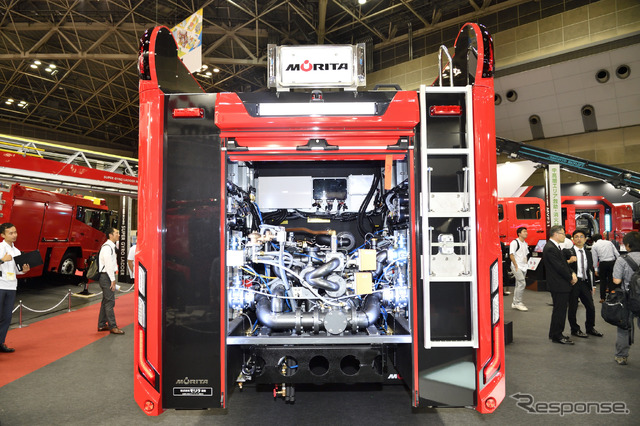 モリタの専用キャブ付MT2 Intelligent Attacker(東京国際消防防災展2018)