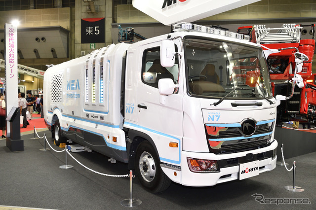 モリタの窒素富化空気(NEA)システム搭載車 Miracle N7(東京国際消防防災展2018)