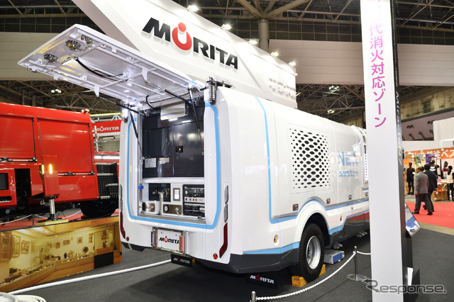 モリタの窒素富化空気(NEA)システム搭載車 Miracle N7(東京国際消防防災展2018)