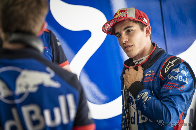 F1初ドライブに臨んだマルク・マルケス。