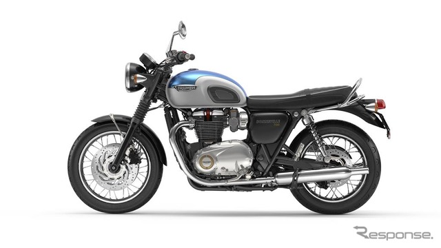 トライアンフ ボンネビルT120(フュージョンホワイト/エージャンブルー)