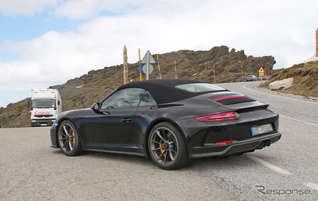 ポルシェ 911GT3 カブリオレ テスト車両スクープ写真