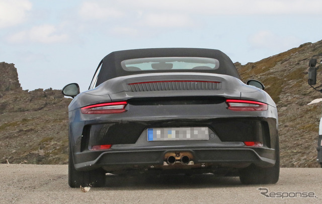 ポルシェ 911GT3 カブリオレ テスト車両スクープ写真