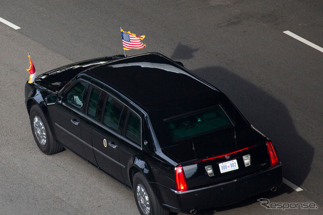 6月12日、会談会場を去るトランプ大統領　(c) Getty Images