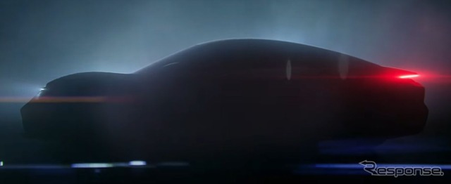 ポルシェ・タイカンのティザーイメージ