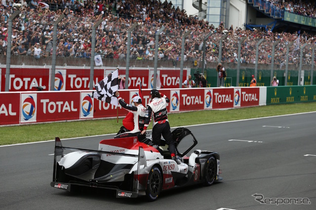 優勝した#8 TOYOTA TS050 HYBRID。