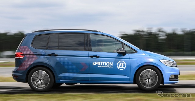 ZFのフルアクティブシャシーの開発車両