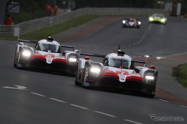 ルマン24時間耐久レースのLMP1クラスを制したトヨタTS050ハイブリッド