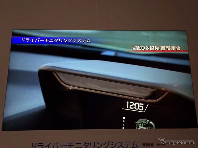 赤外線カメラは居眠りや脇見運転などを監視する