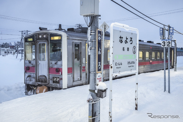 輸送密度が200人以上2000人未満となる宗谷本線名寄~稚内間の列車。