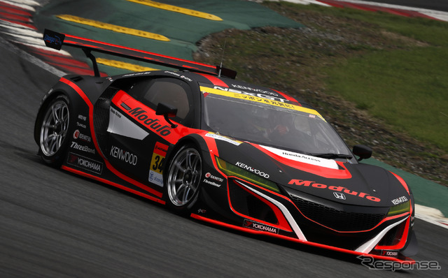 「Modulo Drago CORSE」のNSX GT3(SUPER GT参戦時)。