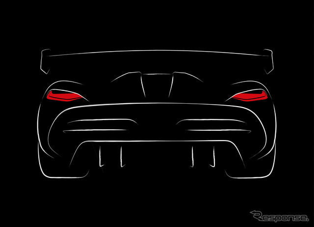 ケーニグセグ アゲーラ RS 後継車のティザースケッチ