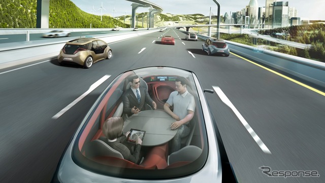 ボッシュによる将来の自動運転車のイメージ（参考画像）