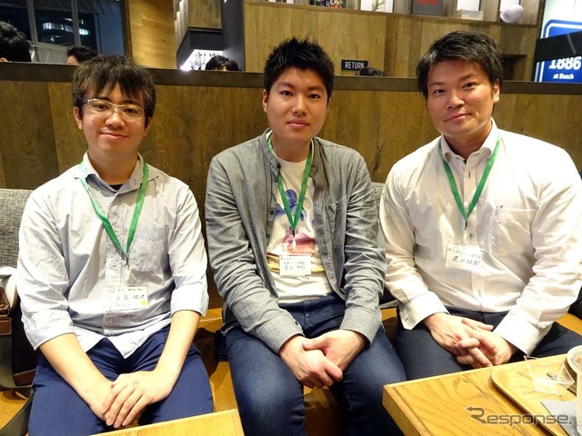 上原さん(左)は交流会初参加。利用者として参加した金子さん(中央)、濱田さん(右)は利用者とオーナーの両体験を持つ
