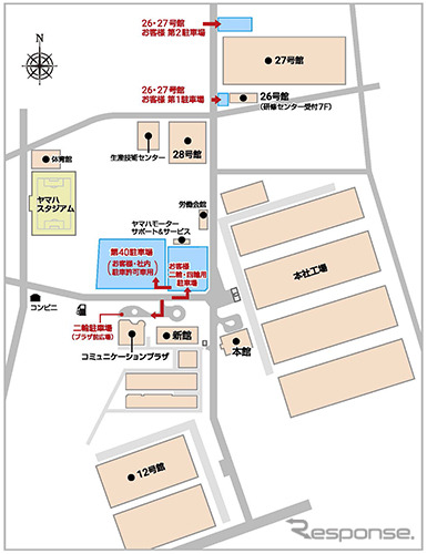 ヤマハ発動機 コミュニケーションプラザ 案内図