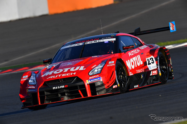GT500クラスのランク3位、#23 日産GT-R(写真は第2戦富士)。
