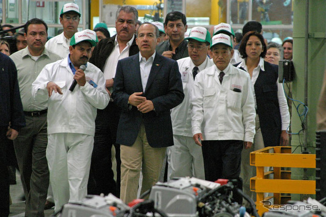 ホンダ、メキシコ工場累計20万台で記念式典