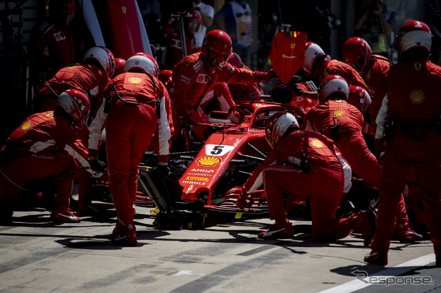 ベッテル(フェラーリ、F1イギリスGP)