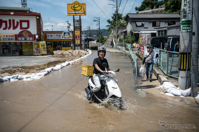 平成30年7月豪雨(7月10日、広島市) (c) Getty Images