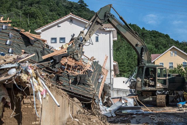 平成30年7月豪雨（7月9日、広島県）　(c) Getty Images