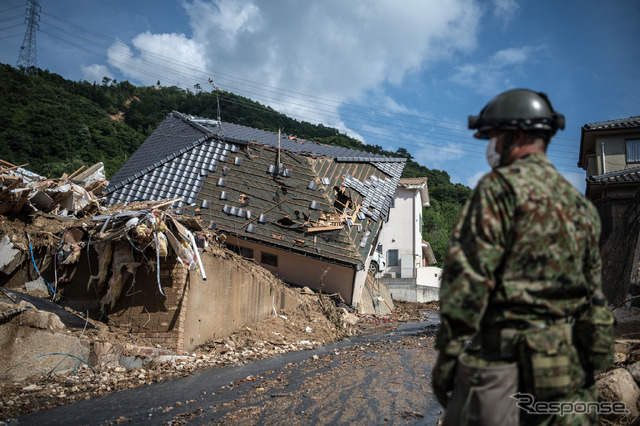 平成30年7月豪雨（7月9日、広島県）　(c) Getty Images