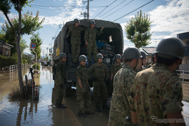 平成30年7月豪雨（7月8日、岡山県倉敷市）　(c) Getty Images