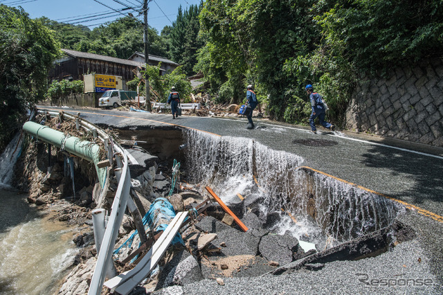 平成30年7月豪雨（7月10日、広島市）　(c) Getty  Images