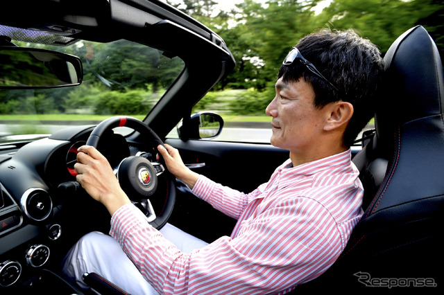 アバルト 124 スパイダー 岡本幸一郎氏