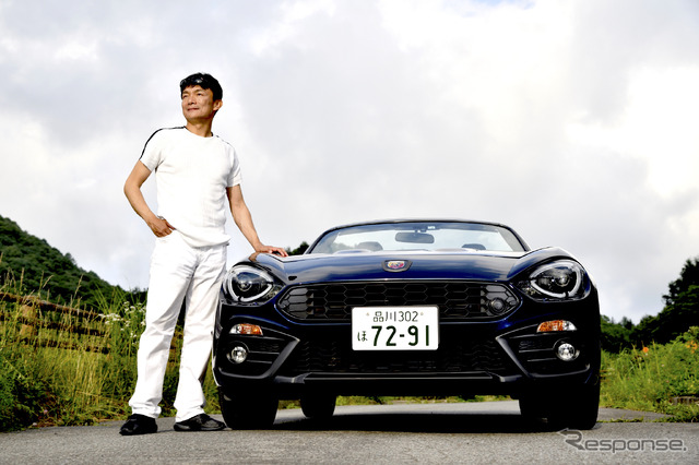 アバルト 124 スパイダー 岡本幸一郎氏