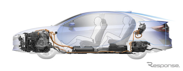 ホンダ クラリティPHEV パッケージデザインホンダ クラリティPHEV(コバルトブルー・パール)