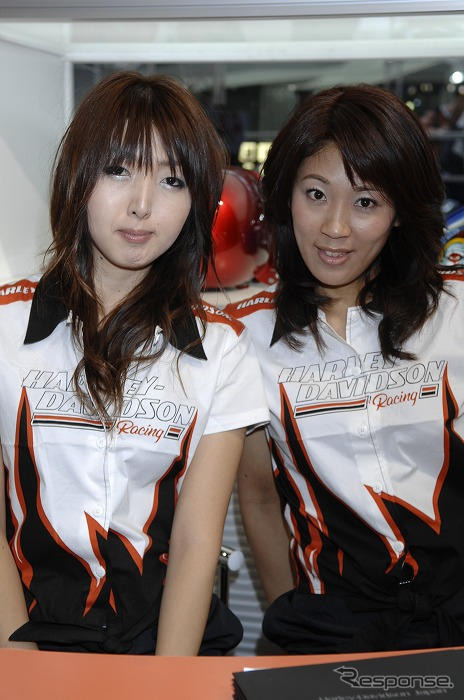 【東京モーターショー07】コンパニオン写真蔵…ハーレーダビッドソン