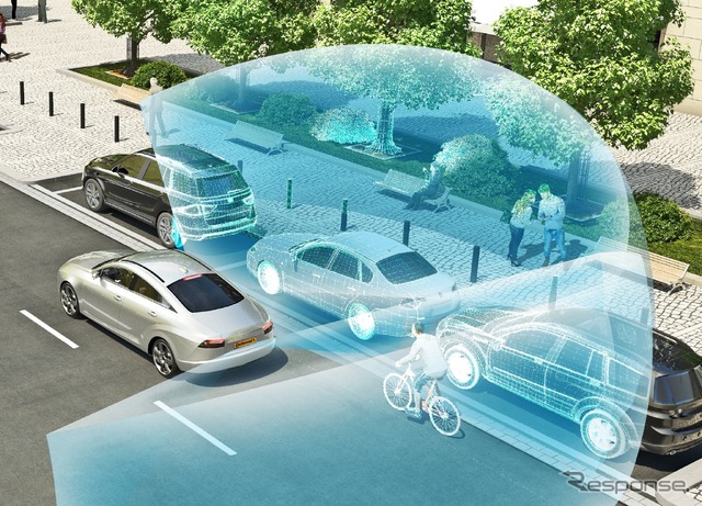 コンチネンタルのAI(人工知能)を活用した自動運転のイメージ