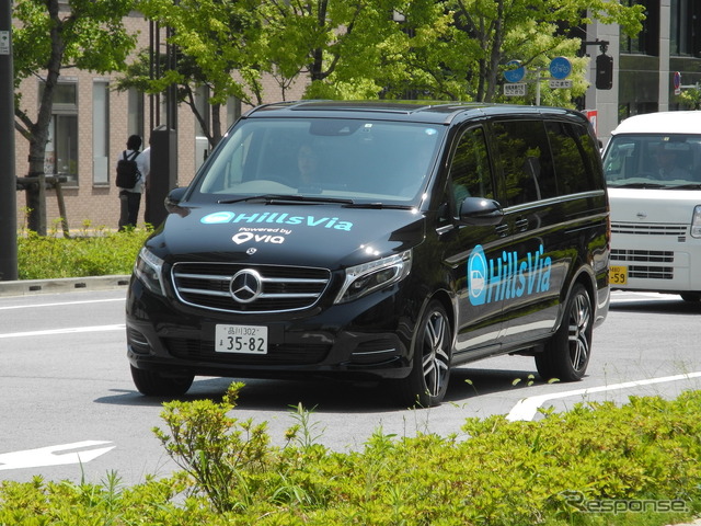 実証実験で使用されるメルセデス・ベンツ『Vクラス』