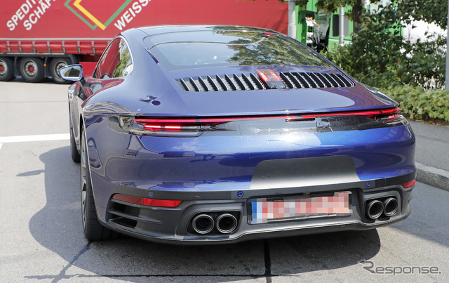 ポルシェ 911 新型(992型)フルヌードスクープ写真