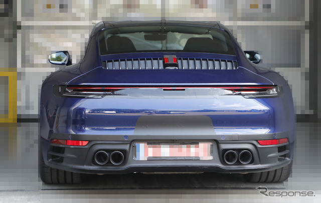 ポルシェ 911 新型(992型)フルヌードスクープ写真
