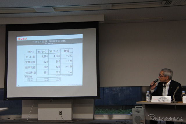 いすゞ自動車 決算説明会