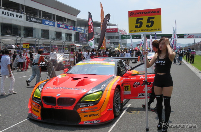 GT300クラス優勝の#55 BMW。