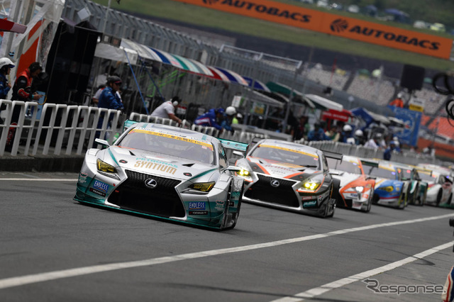 2017年5月に開催されたSUPER GT オートポリス戦の模様。