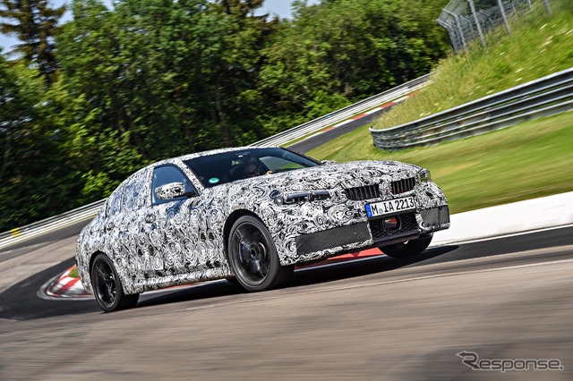 BMW 3シリーズ セダン 新型の開発プロトタイプ車