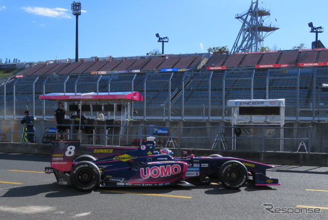 ソフトタイヤでもてぎ戦の金曜トップタイムをマークした#8 大嶋和也(写真はミディアム装着時)。
