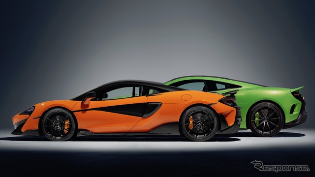 600LT(橙)と675LT(黄緑)